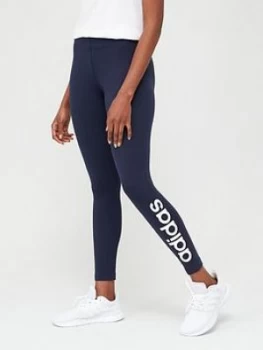 adidas Essential Linear Tight - Navy, Size XS, Women