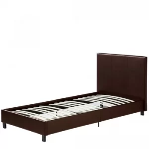 Faux Leather Bed without Mattress