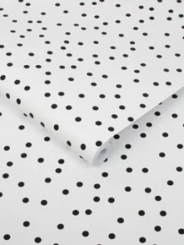 Superfresco Easy Confetti Black & White Wallpaper