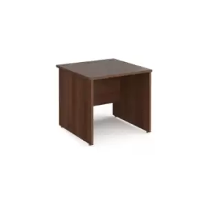 Office Desk Rectangular Desk 800mm Panel End Leg Walnut Tops 800mm Depth Maestro 25