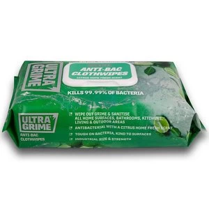 Ultragrime Life Citrus Antibacterial wipes Pack of 1