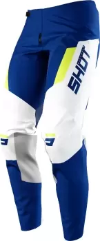 Shot Contact Chase Motocross Pants, white-blue, Size 32, white-blue, Size 32