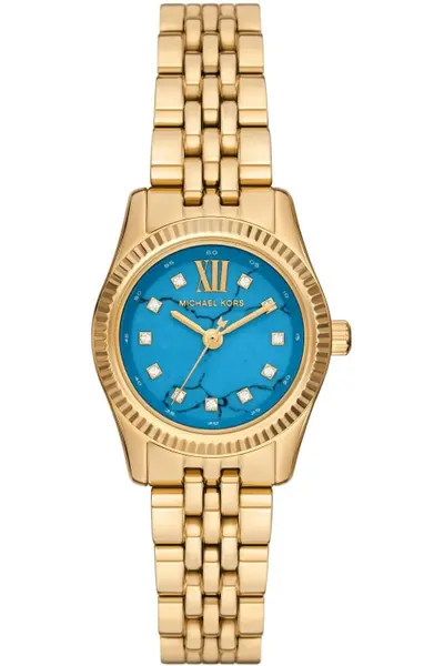 Michael Kors Ladies Michael Kors Lexington Three-Hand Gold-Tone Stainless Steel Watch MK4813