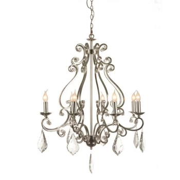 Linea Verdace Lighting - Linea Verdace Barozzi Multi Arm Chandeliers Brushed Silver