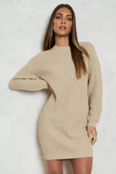 Crew Neck Mini Jumper Dress