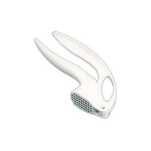 Metaltex Epoxy Coated Garlic Press, White