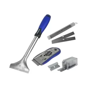 Faithfull XMS21SCRAPE Long Handled & Razor Blade Scrapers with Blades