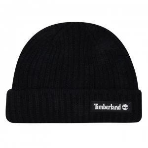 Timberland Patch Fisherman Beanie - Black