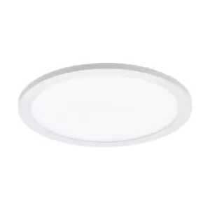 Flush Ceiling Light Colour White Shade White Plastic Bulb LED 14W Included