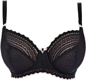 Freya Daisy lace underwire balcony bra Black