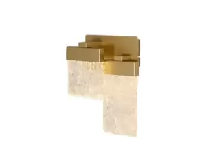 Wall Lamp, 2 x 4.5W LED, 3000K, Painted Brushed Gold, 3yrs Warranty