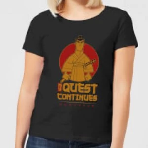 Samurai Jack My Quest Continues Womens T-Shirt - Black - 3XL - Black