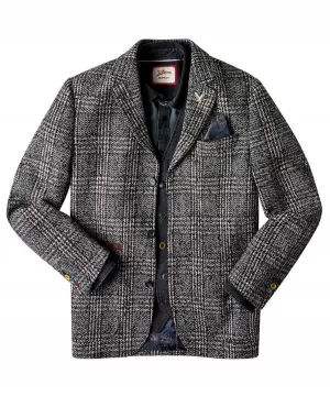 Joe Browns Terrific Textured Blazer - Grey, Size 42, Men