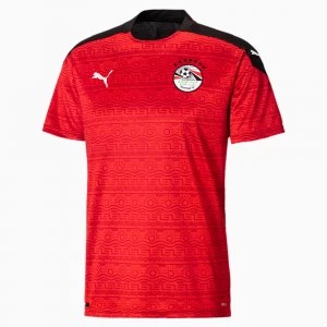 PUMA Egypt Home Replica Mens Jersey, Red/White, size Small, Clothing