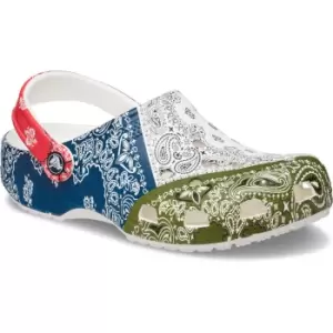 Crocs Womens Classic Bandana Print Lightweight Clogs UK Size 8 (EU 42-43)