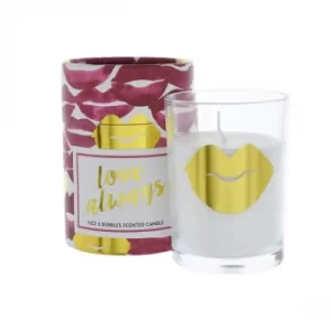 Candlelight Love Always Wax Filled Pot Candle in Gift Box Prosecco Scent