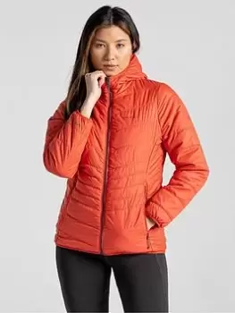 Craghoppers COMPRESSLITE VI HOODED REVERSIBLE JACKET, Orange, Size 20, Women