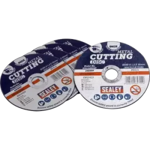 Sealey Metal Cutting Disc 100mm 1.2mm Pack of 100