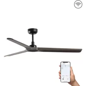 Faro Heywood Medium Black Ceiling Fan Smart, 6 Speed