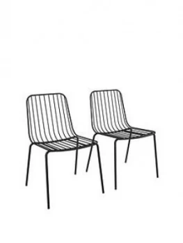 Pair Of Caden Wire Dining Chair