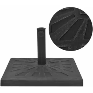 Parasol Base Resin Square Black 12 kg Vidaxl Black