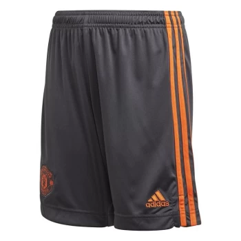 adidas Manchester United Goal Keeper Shorts Junior Boys - Grey