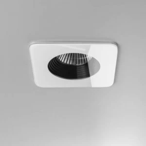 LED 1 Light Square Recessed Downlight White IP65