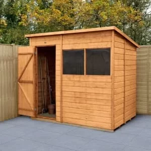 Forest Garden 7 x 5ft Shiplap Pent Timber Shed with Assembly