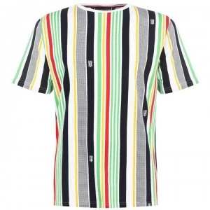 Tommy Bodywear Drop Print T Shirt - Multistripe