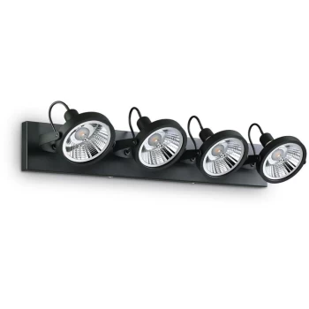 Ideal Lux Glim - 4 Light Ceiling Light Black