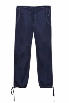 Mens French Connection Military Broken Twill Trousers Blue MarineMilk