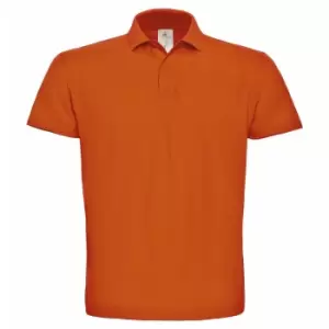 B&C ID.001 Mens Short Sleeve Polo Shirt (S) (Orange)