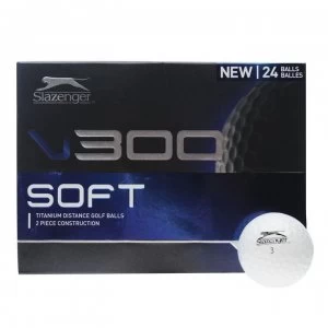 Slazenger V300 Soft Golf Balls 24 Pack - White