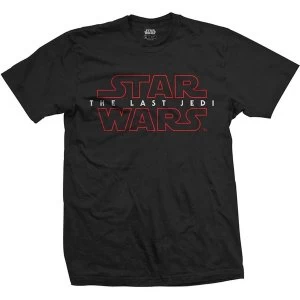 Star Wars - Episode VIII The Last Jedi Logo Unisex XX-Large T-Shirt - Black