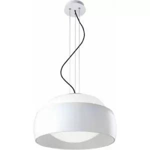 Balloons pendant light, Textile Steel and glass, matt white