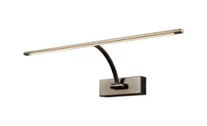 Large 1 Arm Wall Lamp, Picture Light, 1 x 10W LED, 3000K, 850lm, Bronze