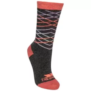 Trespass Womens/Ladies Annika Casual Socks (6/9 UK) (Carbon)