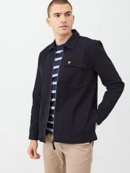 Lyle & Scott Twill Overshirt - Navy