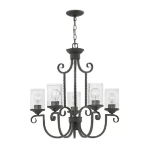 Hinkley Casa 5 Light Chandelier Olde Black