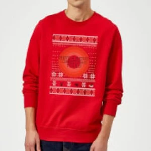 Looney Tunes Knit Christmas Sweatshirt - Red - S