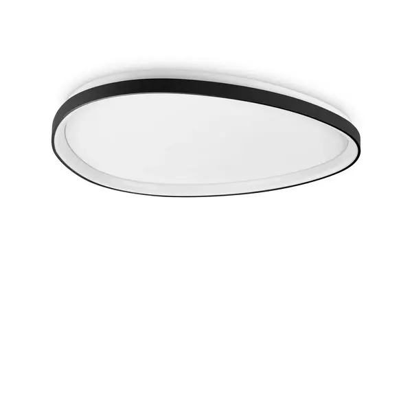 Gemini 81cm DALI Integrated LED Semi Flush Light Black 5400Lm 3000K