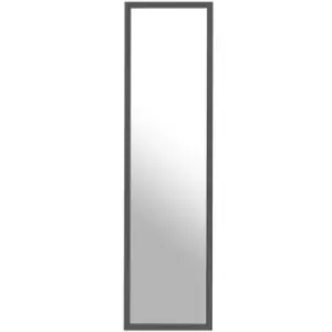 Premier Housewares Plastic Frame Over Door Mirror - Grey