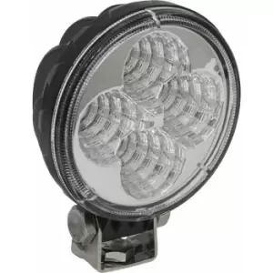 Waterproof Work Light & Mounting Bracket -12W SMD LED - 80mm Round Flash Torch