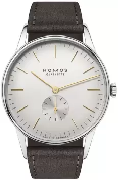 Nomos Glashutte Watch Orion 38 Silver