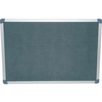 Executive Felt Notice Board 900X600MM Grey Aluminium Trim - Offis