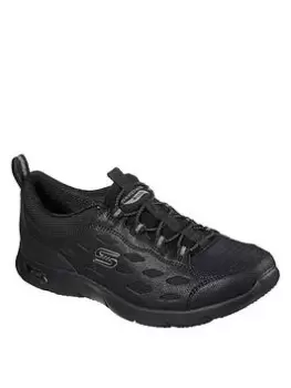 Skechers Arch Fit Refine Trainers, Black, Size 4, Women