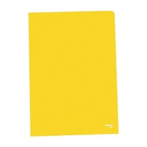 Esselte A4 Copy-safe Folder Plastic Cut Flush Yellow 1 x Pack of 100