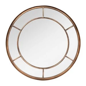 La Hacienda Aston & Wold Valencia Gold Effect Curved Framed Garden Mirror 600mm X 600mm