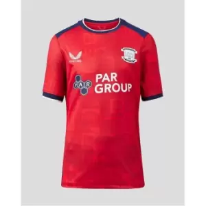 Castore Preston Away Shirt 2023 2024 Juniors - Red