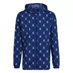 adidas Real Madrid Windbreaker Mens - Blue